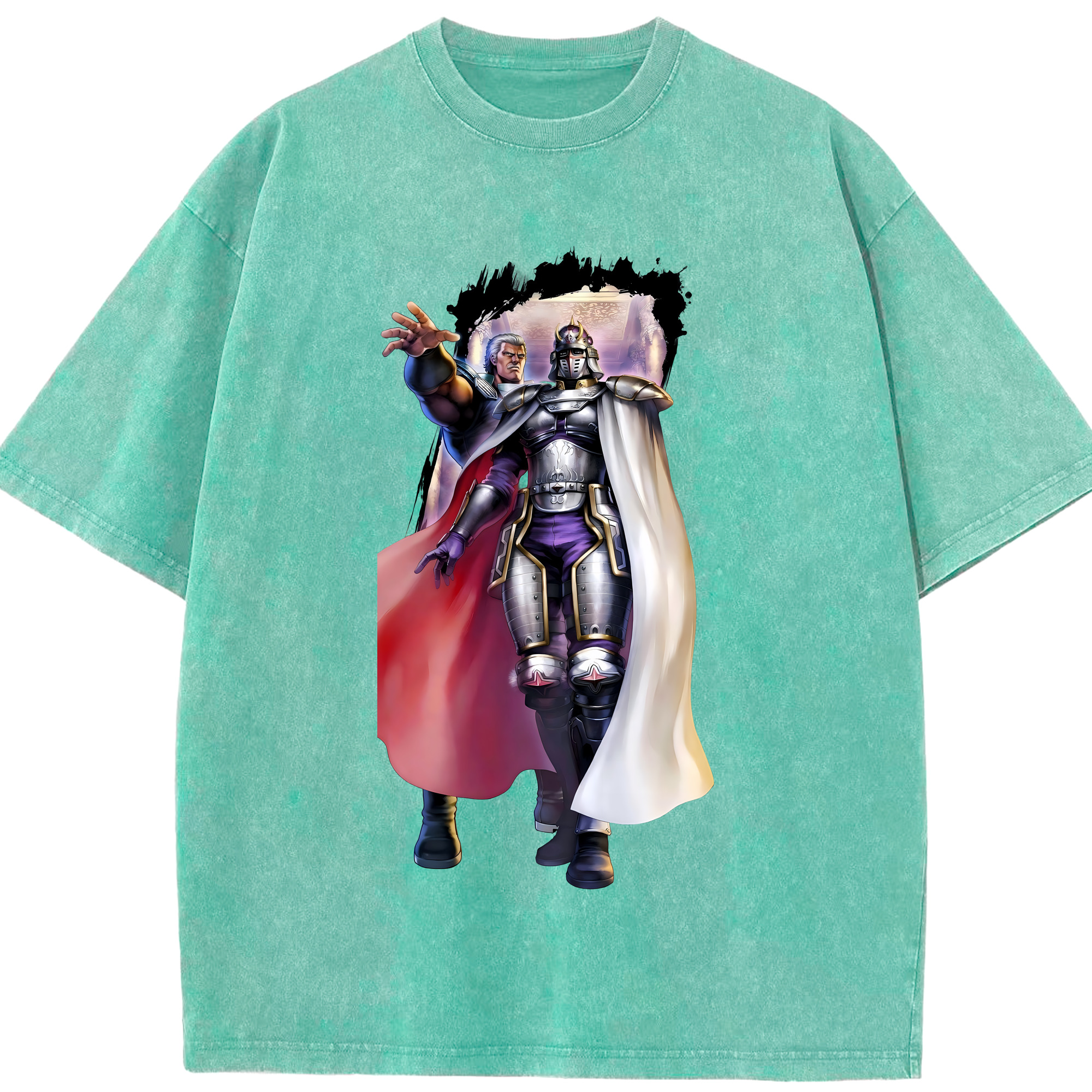 （画像用） 北斗の拳 Fist of the North Star 綿100% ヴィンテージ風 半袖Tシャツ（フロントプリント）